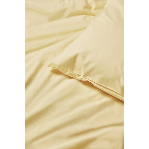 Lenzuola in cotone giallo vaniglia per letto matrimoniale , 200 x 220 cm - Bonami Selection-image-1