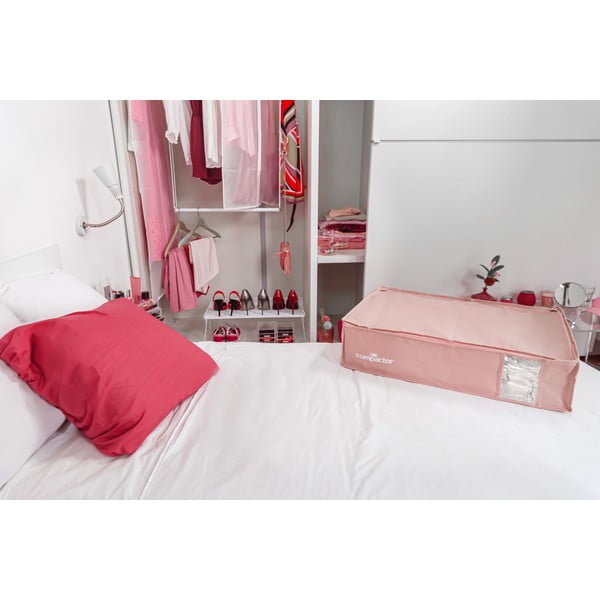 Organizer per sottoletto sottovuoto in plastica 65x45x15,5 cm Pink Edition – Compactor-image-1