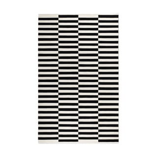 Tappeto bianco e nero in lana reversibile/tessuto a mano 200x300 cm Donna – Hanse Home