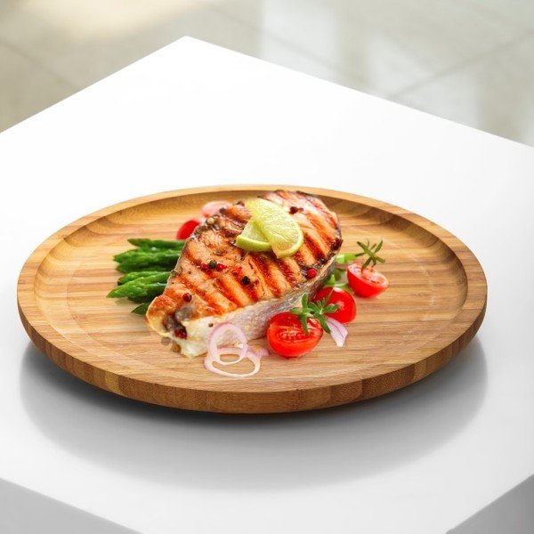 Vassoio rotante in bambù , ⌀ 28 cm Lily - Bambum