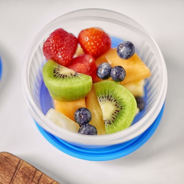 Contenitore per alimenti con coperchio Seal Tight Round Foodsaver, 500 ml Premium Range - Addis-image-2