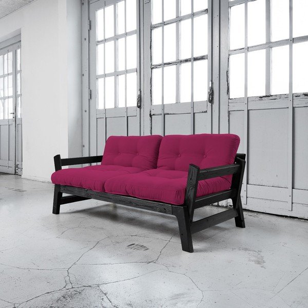 Rozkládací pohovka Karup Step Black/Pink