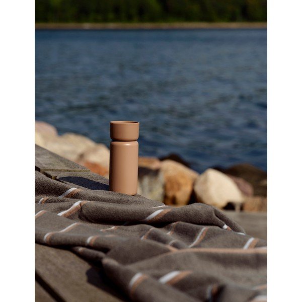 Asciugamano marrone/beige in cotone 70x140 cm Sauna – Zone-image-3