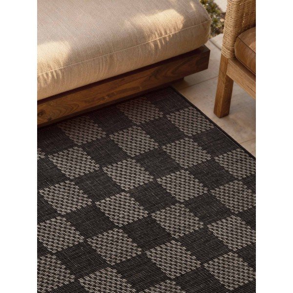 Tappeto da interno/esterno nero/color crema 160x230 cm Haringey Dorothy – Ted Baker-image-2