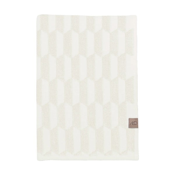 Telo da bagno in cotone crema 70x133 cm Geo - Mette Ditmer Denmark