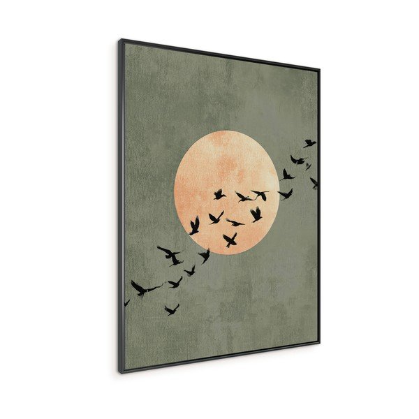Dipinto stampato con cornice inclusa 60x80 cm Midnight Flight – Styler-image-1