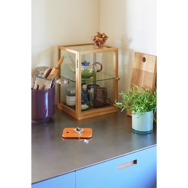 Vetrina colore naturale effetto rovere 30x42x30 cm Poetic - Hübsch-image-1