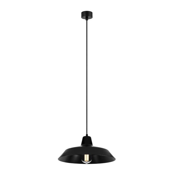 Lampada a sospensione nera con paralume in metallo ø 35 cm Cinco - Sotto Luce