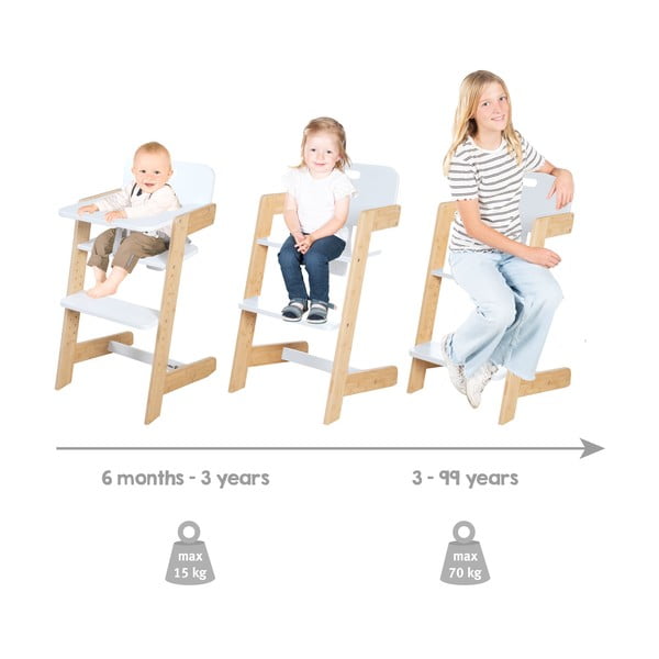 Seggiolone bianco Nature UP – Roba-image-3