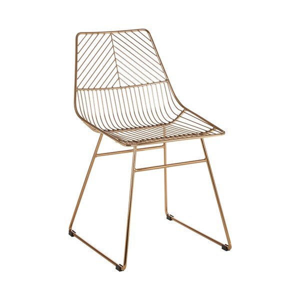 Sedia da pranzo dorata in metallo District – Premier Housewares