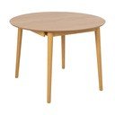 Tavolo da pranzo rotondo con effetto rovere allungabile con estensione ø 115 cm Montreux – Actona
