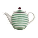 Teiera in gres verde e bianco , 1,2 l Patrizia - Bloomingville