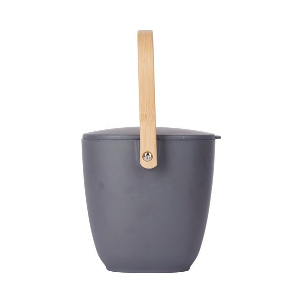Contenitore in bambù grigio scuro per rifiuti compostabili Natural Elements - Kitchen Craft-image-3