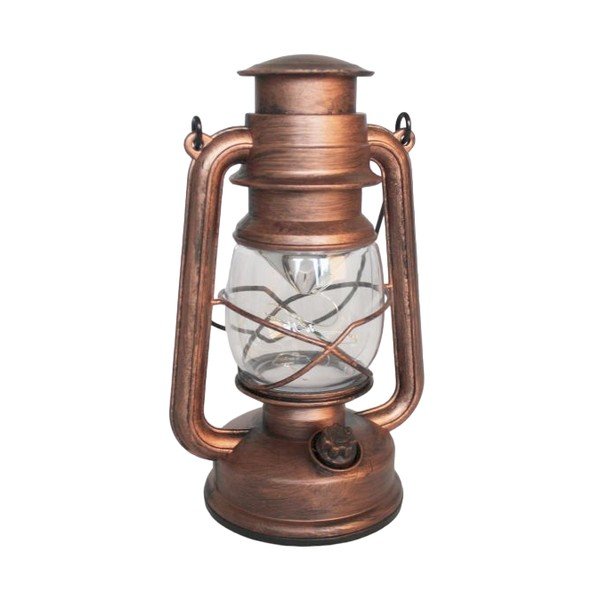 Lanterna LED marrone (altezza 24,5 cm) - Dakls