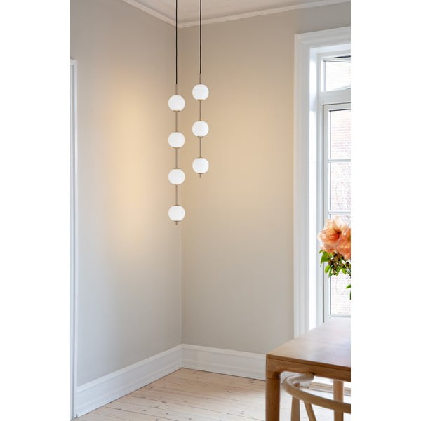 Lampadario LED color ottone in metallo con paralume in vetro ø 12 cm Audrey – UMAGE-image-1