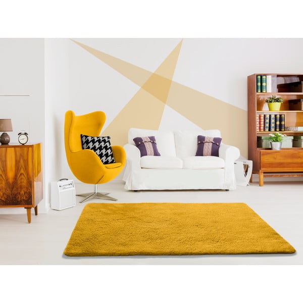 Tappeto arancione , 60 x 100 cm Alpaca Liso - Universal-image-1