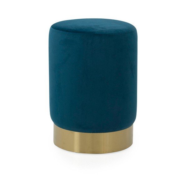 Pouf blu Hanna, ø 33 cm - Tenzo