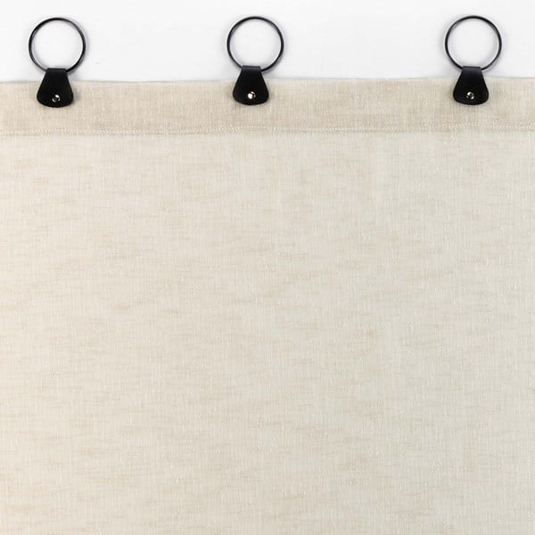Tenda in voile beige 140x240 cm Linka - douceur d'intérieur-image-3