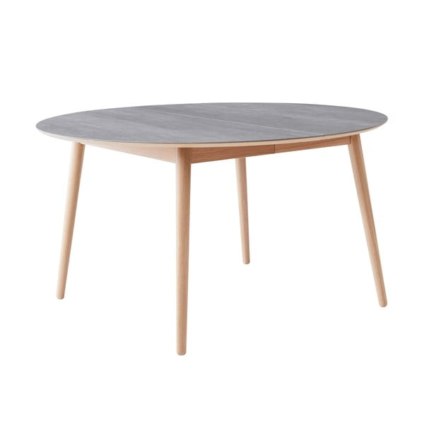 Tavolo da pranzo rotondo allungabile con piano in ceramica ø 135 cm Meza - Hammel Furniture