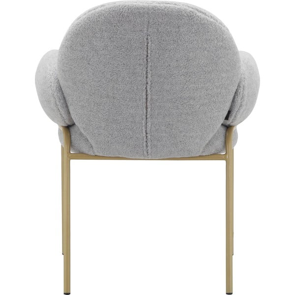 Set di sedie da pranzo grigio chiaro in imbottito con braccioli 2 pz Iwama – Støraa-image-4