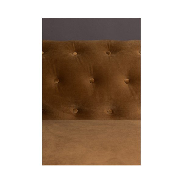 Divano in velluto marrone miele Forest Chester - Dutchbone-image-3
