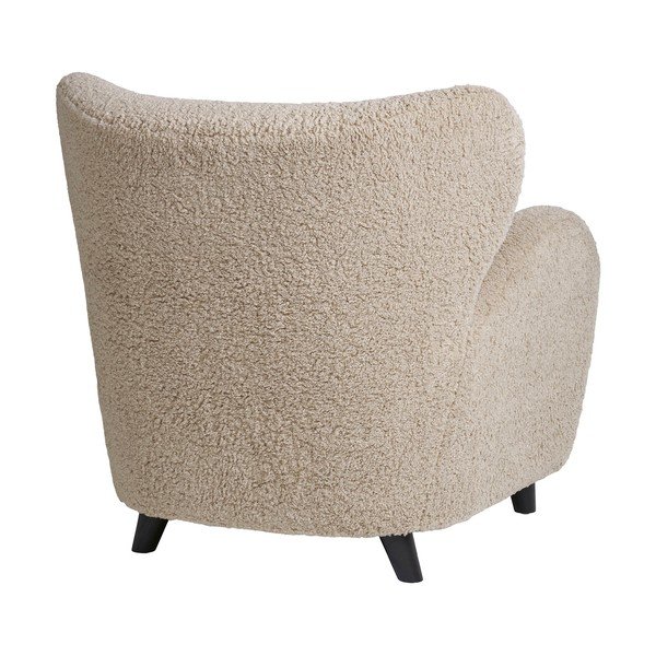 Poltrona beige in tessuto bouclé Carlino - House Nordic-image-3
