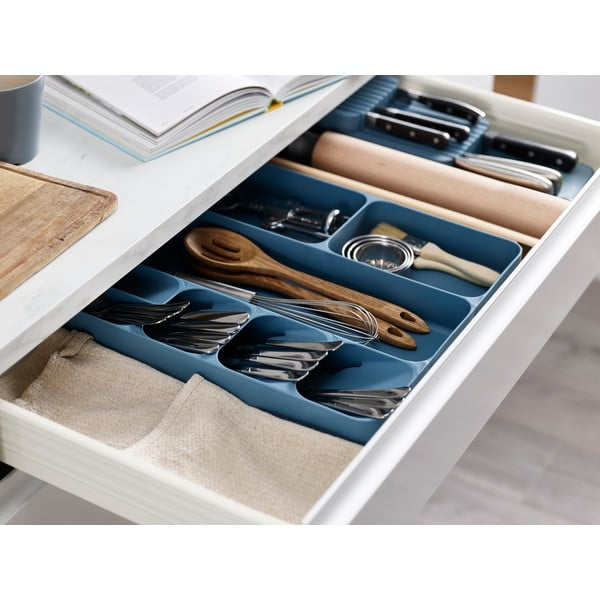 Organizzatore per cassetti da cucina blu DrawerStore Compact Sky - Joseph Joseph-image-1