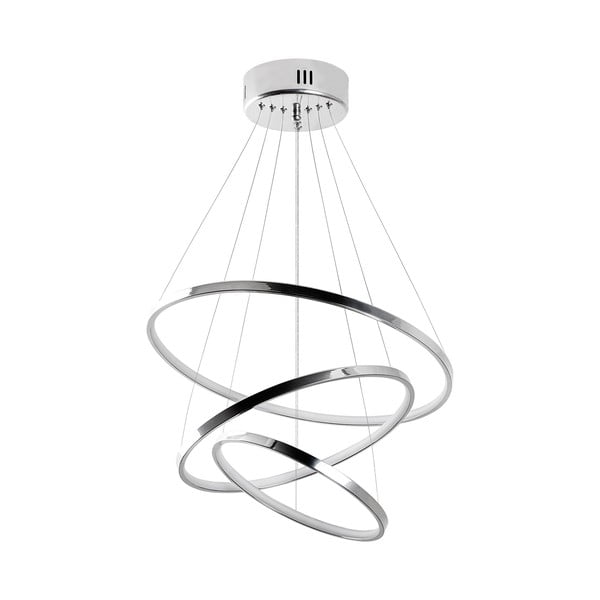 Lampada a sospensione LED in argento ø 50 cm Simit - Opviq lights