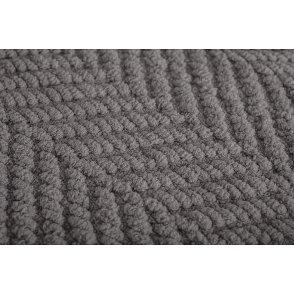 Coperta grigia in ciniglia 130x170 cm Renee – Tiseco Home Studio-image-2