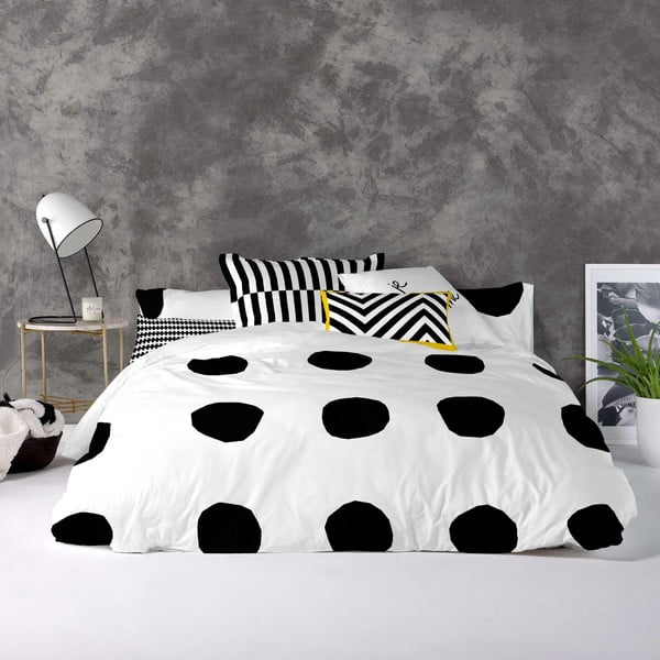 Copripiumino in cotone Dot, 200 x 200 cm Nordica - Blanc-image-1