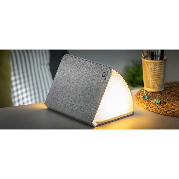 Lampada da tavolo con paralume in tessuto (altezza totale 2,5 cm) Booklight – Gingko