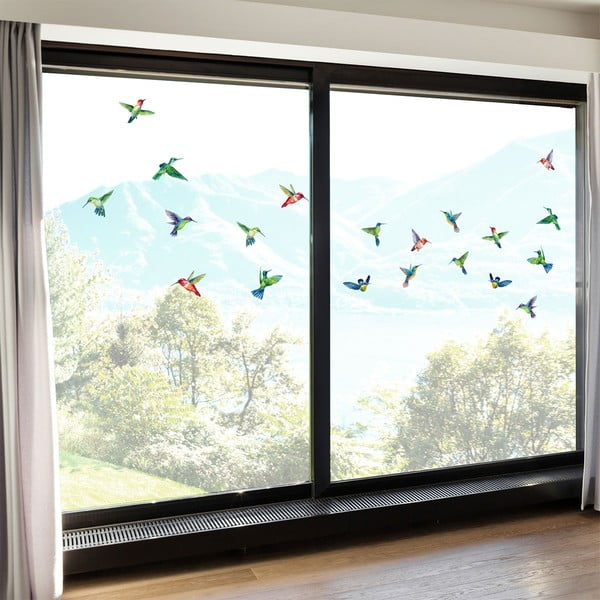 Set di adesivi per finestre 20 pezzi 40x60 cm Hummingbirds - Ambiance-image-4