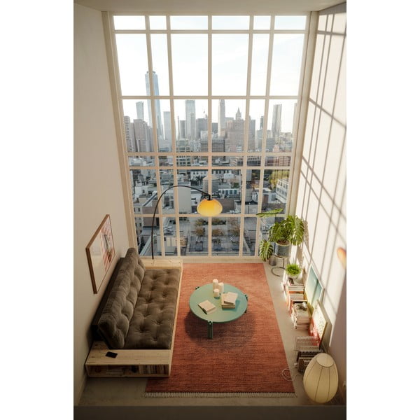 Tavolino rotondo verde in legno di pino ø 80 cm Sticks - Karup Design-image-4