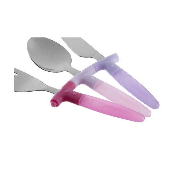 Set di posate per bambini in acciaio inox Rainbow da 3 pezzi - Premier Housewares-image-3