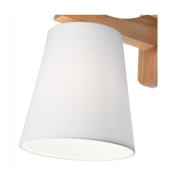 Lampada da parete bianca/marrone ø 16 cm Andreas – LAMKUR-image-4