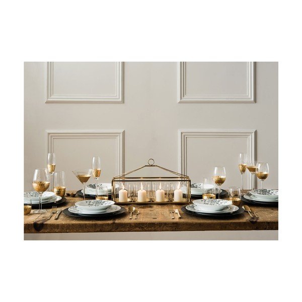 Set di 4 bicchieri da champagne Deco soffiati a mano, 2,1 dl Astrid - Premier Housewares-image-2