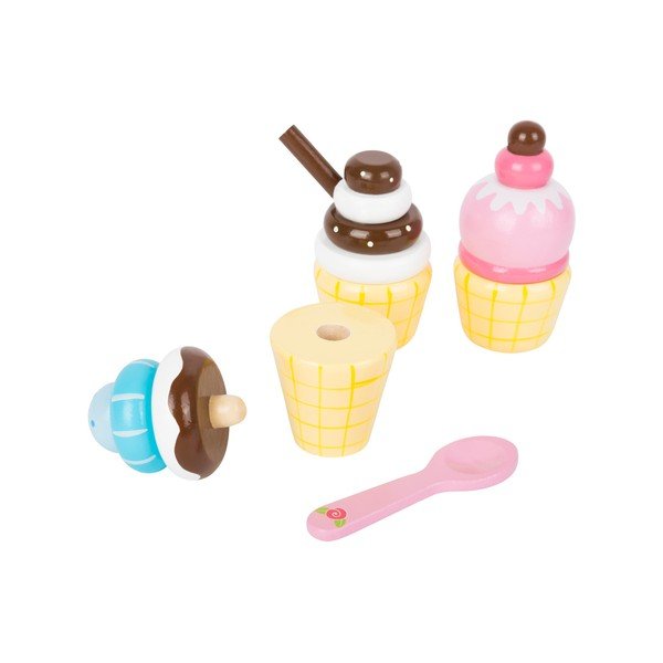 Set di gelati in legno per bambini Cono di crema - Legler-image-4