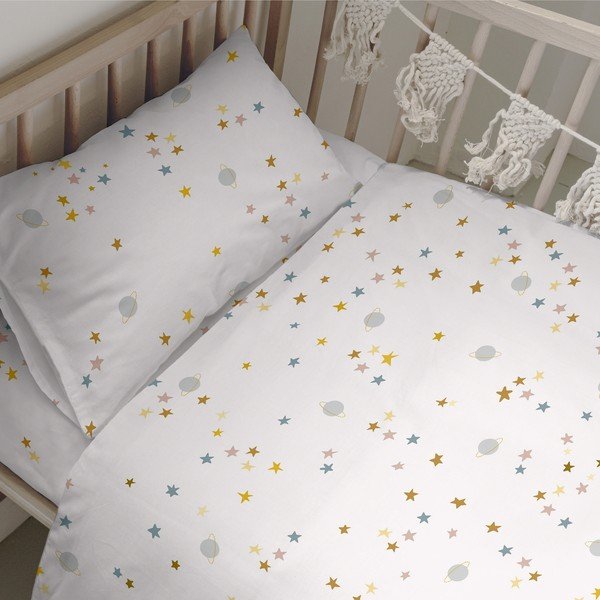 Biancheria da letto per culla in cotone 100x120 cm Saturn - Happy Friday-image-1
