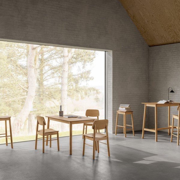 Sedia da pranzo in colore naturale Barlow - Actona-image-1