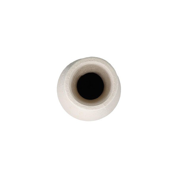 Vaso bianco in ceramica (altezza totale 40,5 cm) Cone – S|P Collection-image-3