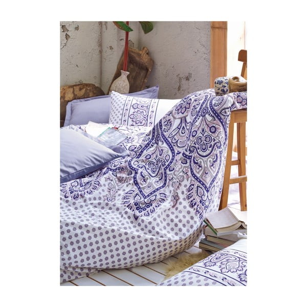 Biancheria da letto matrimoniale in cotone Vesta, 200 x 220 cm - Mijolnir-image-1