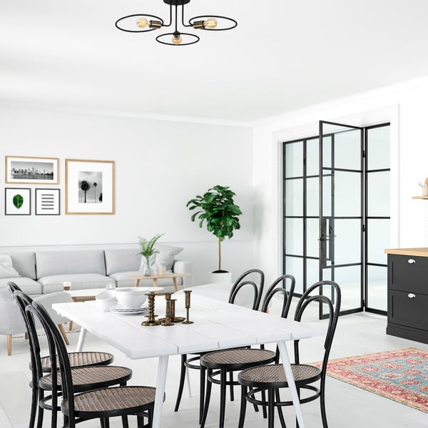 Plafoniera nera Circle – Opviq lights-image-1