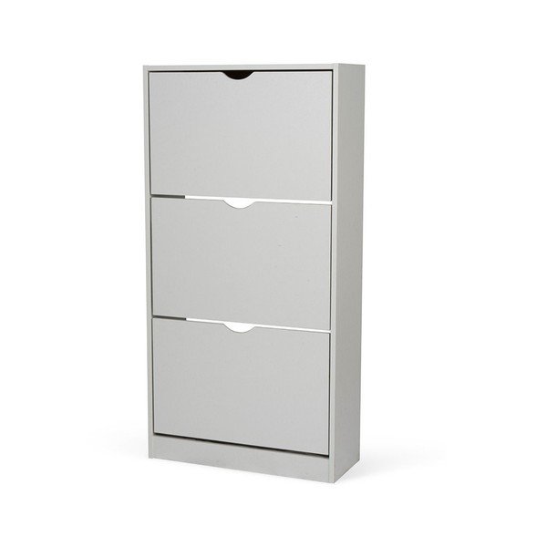 Scarpiera grigia con ante ribaltabili 60x118x24 cm Stelo – Bonami Essentials