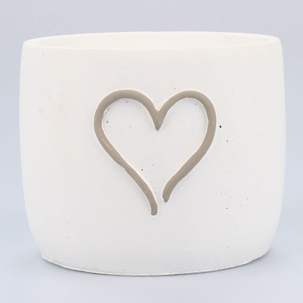 Betonový květináč Country Heart