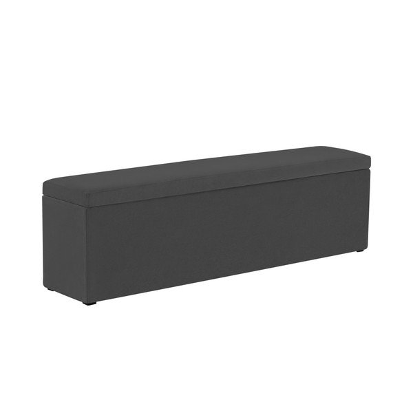 Pouf grigio scuro , 140 x 47 cm Ancona - Mazzini Sofas