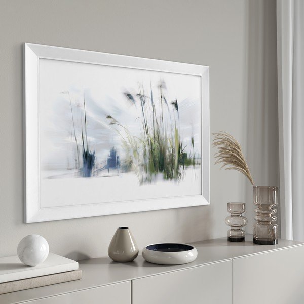 Dipinto stampato con cornice inclusa 56x75 cm Blue Grasses – Styler-image-2