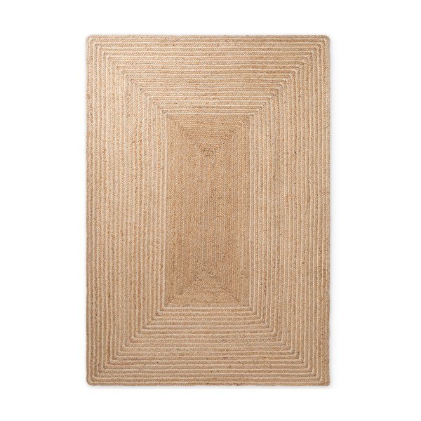 Tappeto di colore naturale/colore naturale chiaro in iuta reversibile/tessuto a mano 120x170 cm Juno – Hanse Home-image-4