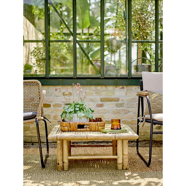 Poltrona da giardino grigia e beige Mundo - Bloomingville-image-1