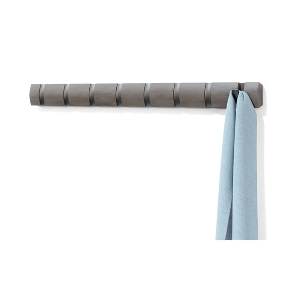 Appendiabiti da parete grigio in legno di pioppo Flip - Umbra-image-4