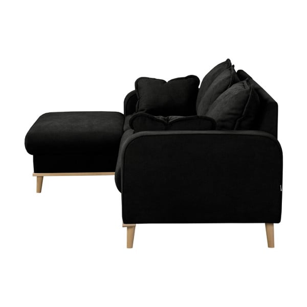 Divano angolare nero (angolo sinistro) Beata - Ropez-image-4